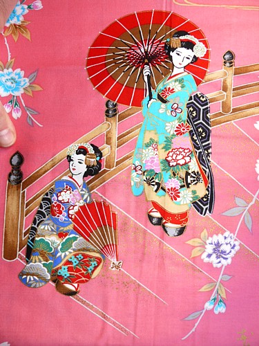рисунок ткания японского кимоно МАЙКО