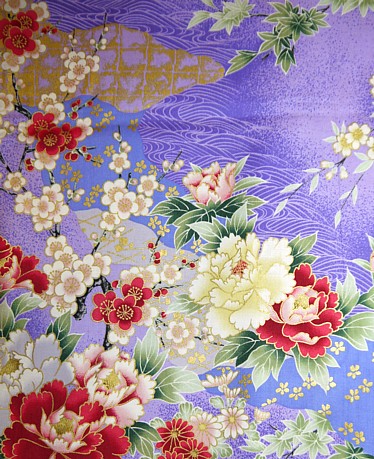 японское кимоно из хлопка: рисунок ткани