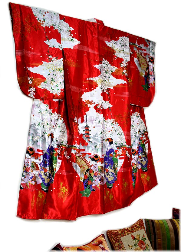 японское современное кимоно