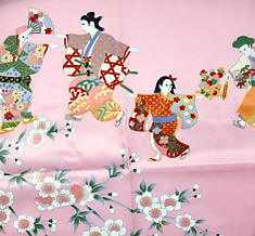 рисунок ткани японского кимоно Окинава