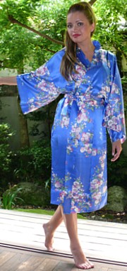 шелковый халат в японском стиле