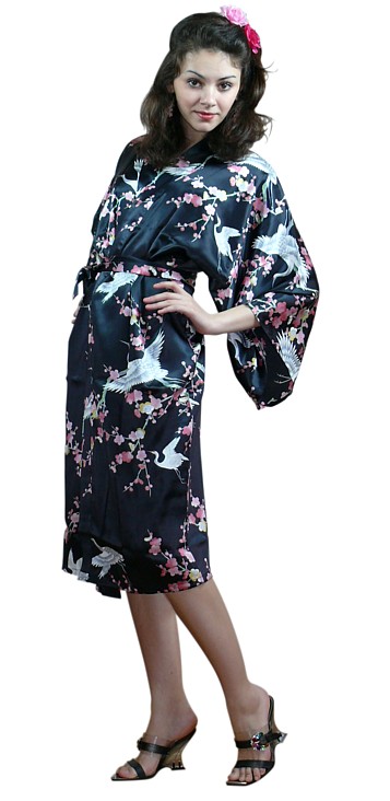 халатик-кимоно из 100% японского шелка, сделано в Японии