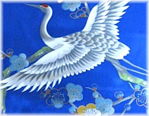 рисунок на ткани японского кимоно