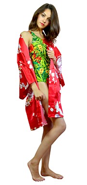 шелковый халатик-кимоно, Япония