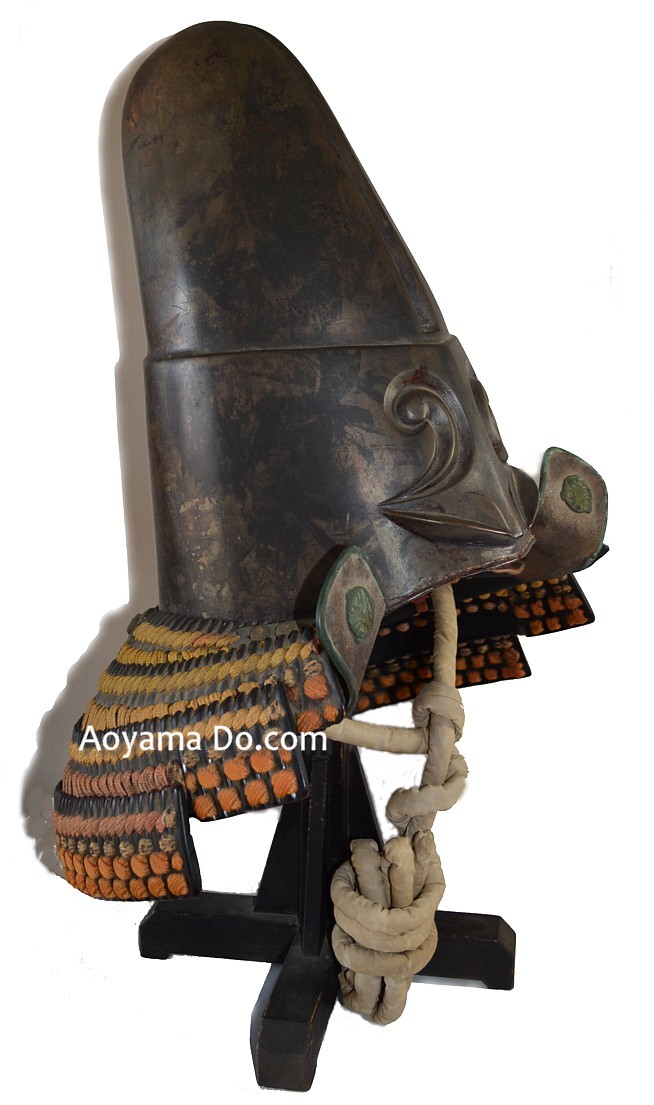 самурайский шлем кабуто в стиле ковари, эпоха Эдо