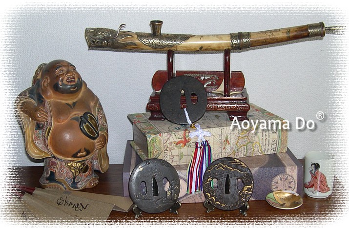антикварная коллекция - цубы (гарды) самурайский мечей