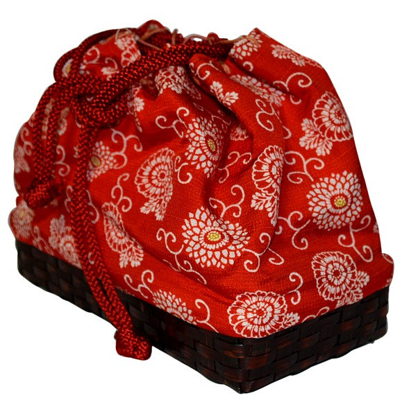 Японская традиционная женская сумочка - кинчаку 