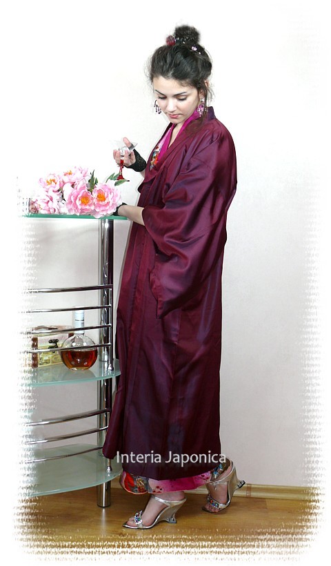 амакото, японская традиционная одежда, шелк, винтаж