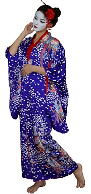 японский винтаж: шелковое женское кимоно